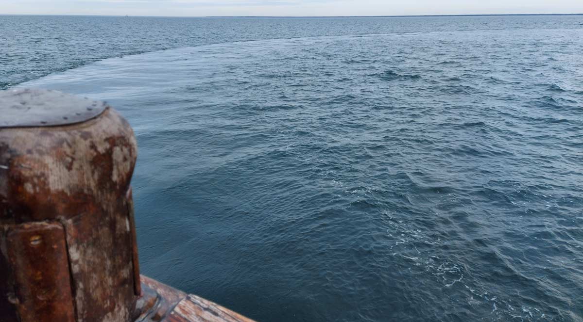 Ablauf einer Seebestattung in Warnemünde