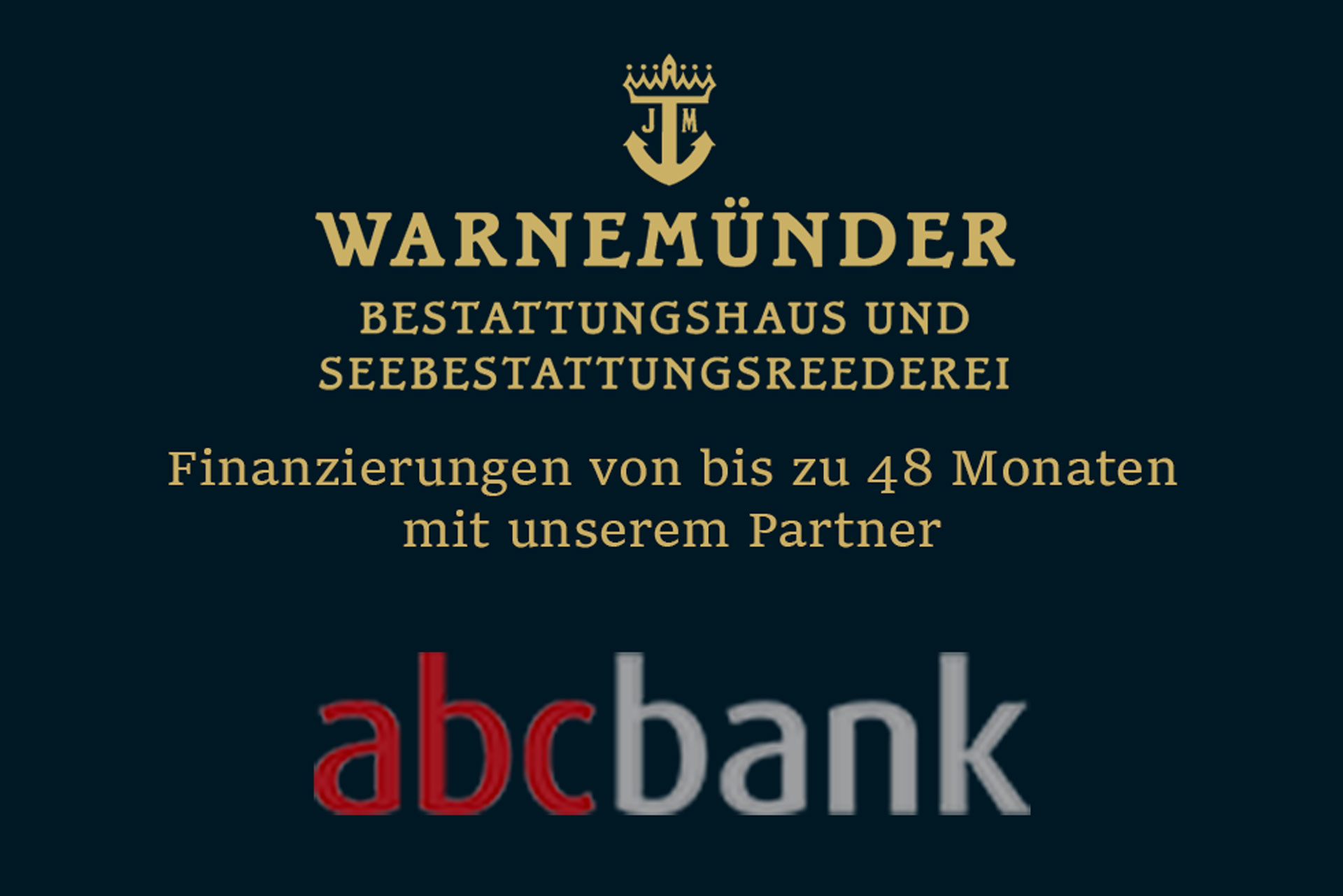 Finanzierung von Seebestattungen mit der abc-Bank